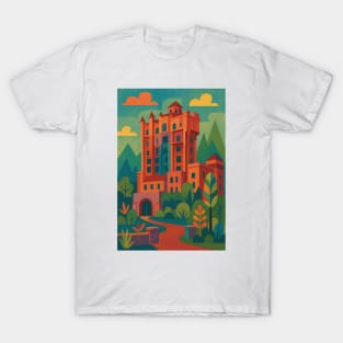 Hollywood Tower of Terror inspired by Mary Blair T-Shirt
